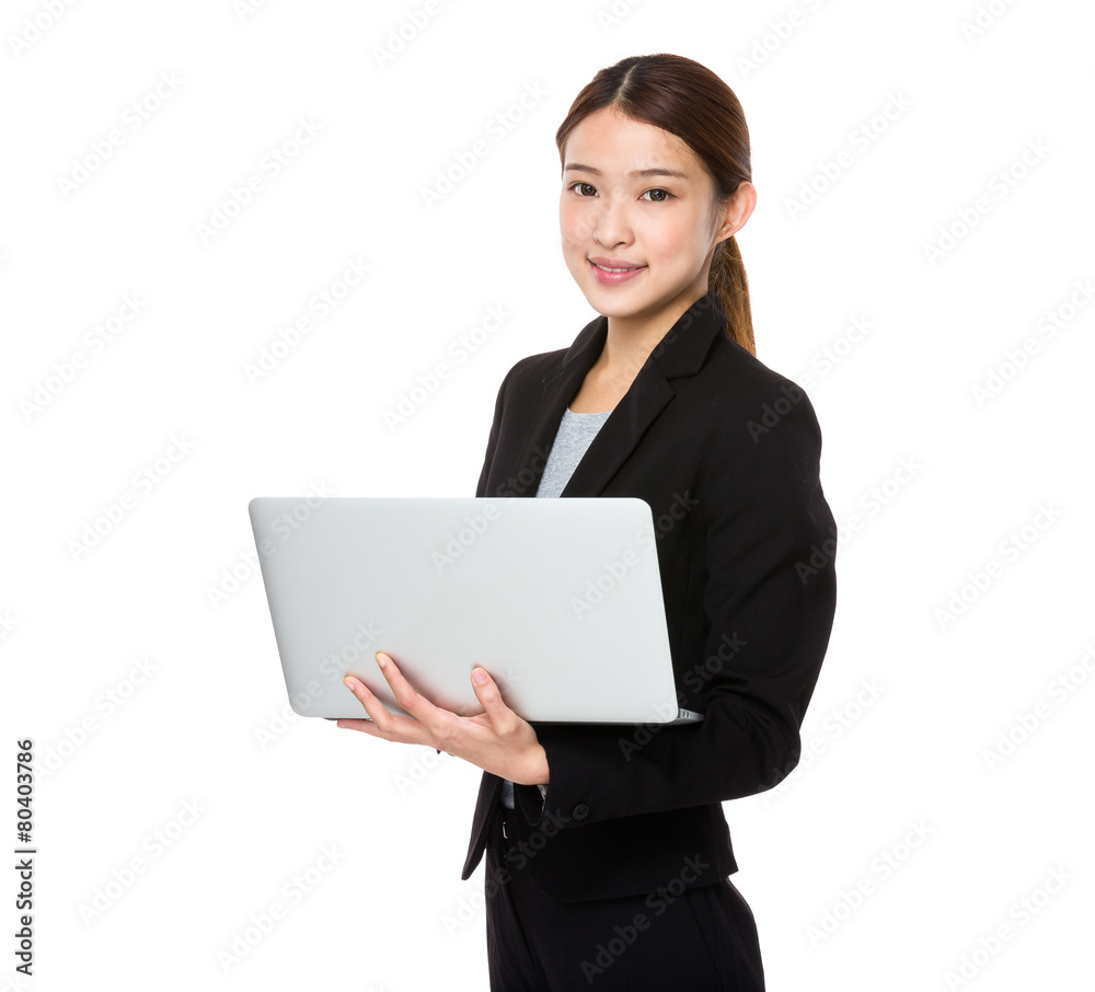 Young asian businesswoman using laptop computer Young asian businesswoman using laptop computer