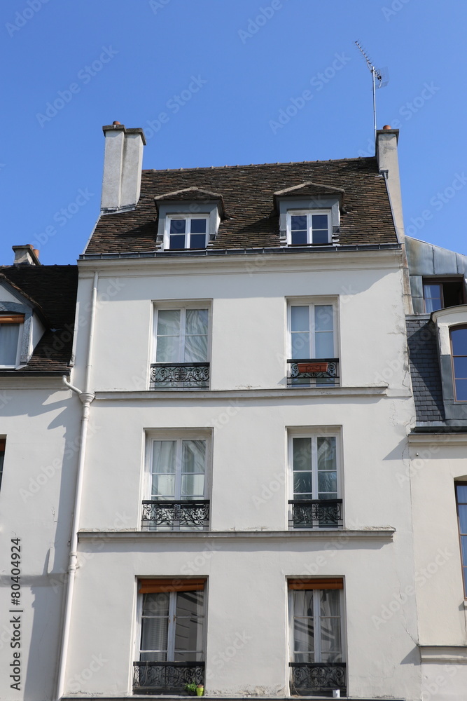 Obraz premium Immeuble parisien