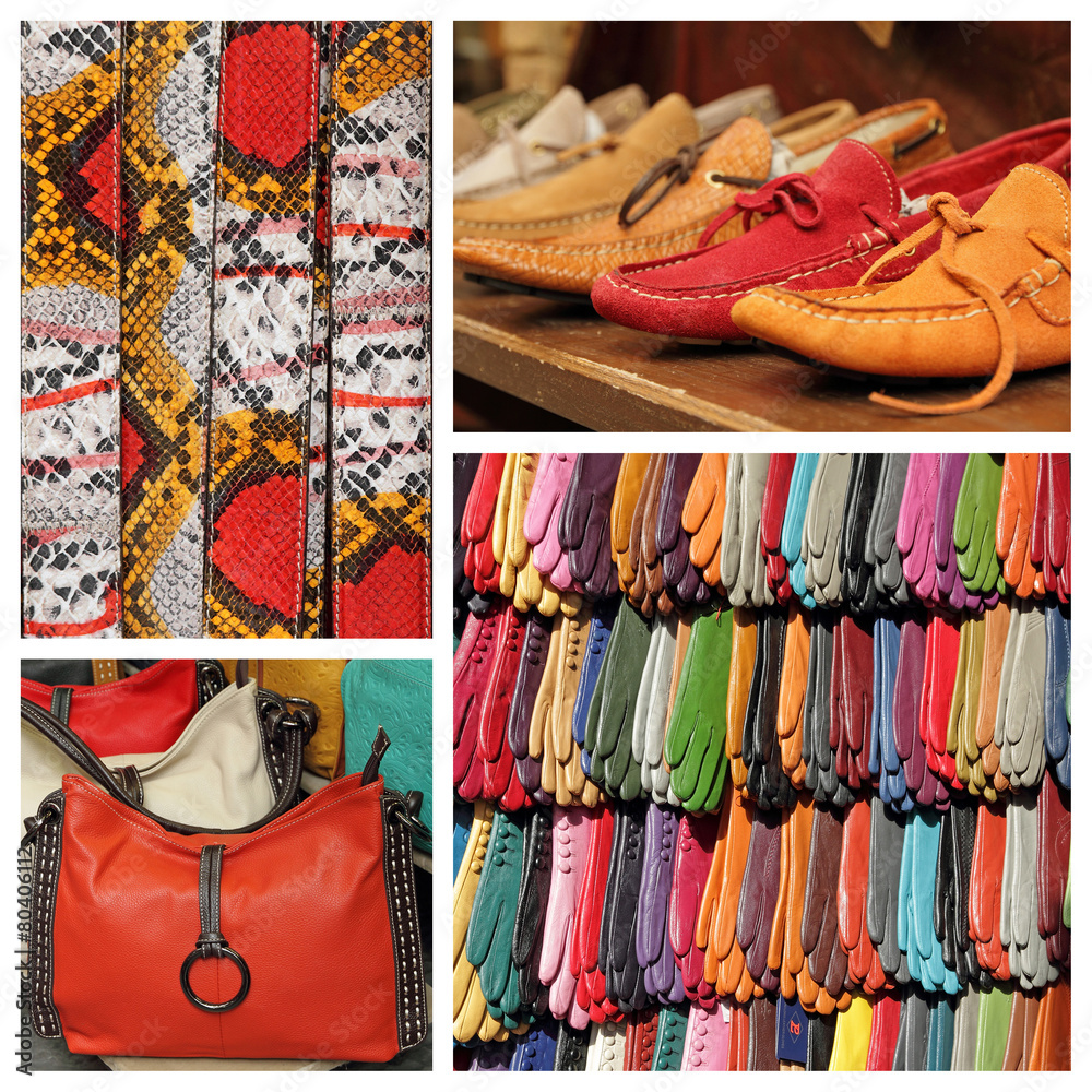 Fototapeta premium colorful accessories collection -images from San Lorenzo market
