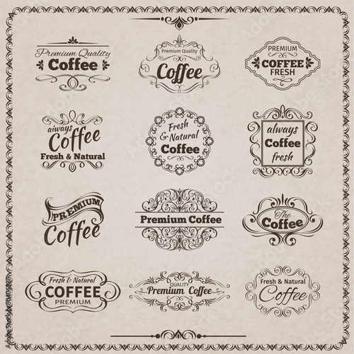 Coffee Emblem Set