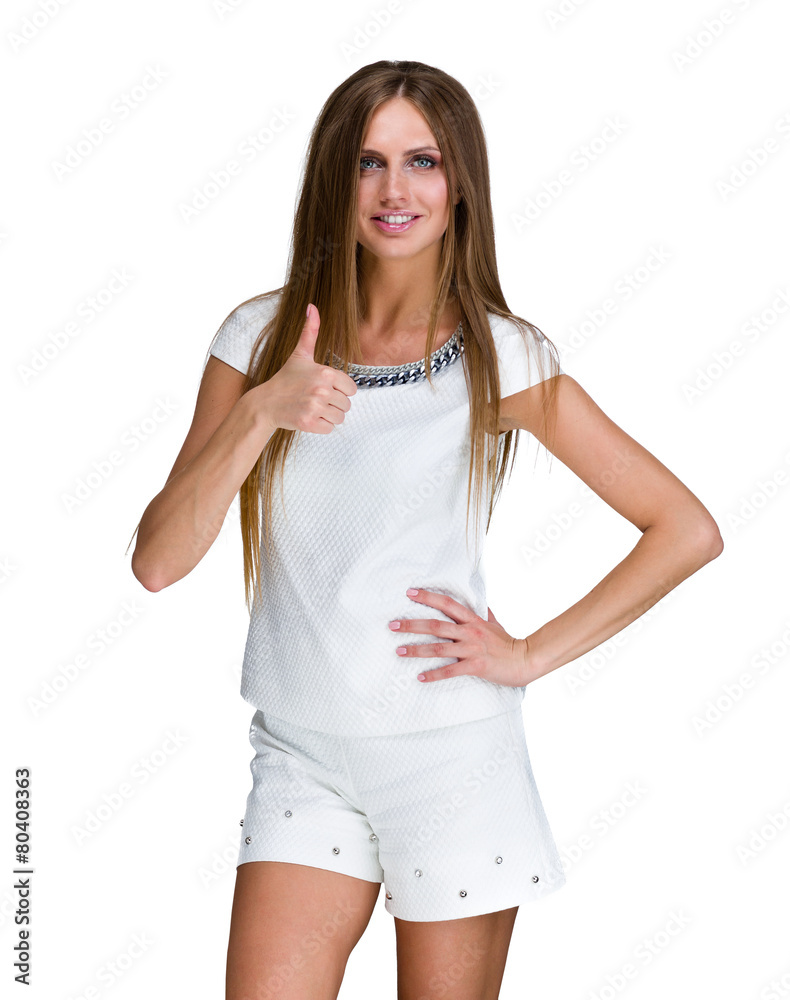 Portrait of an attractive fashionable young woman. Portrait of an attractive fashionable young woman.