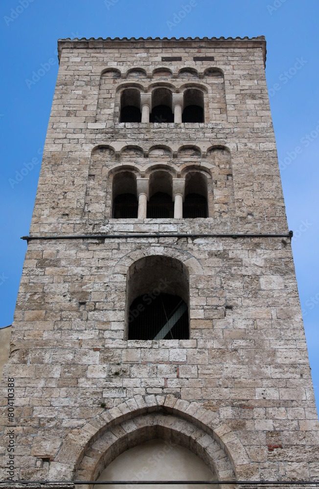 Anagni (Frosinone, Lazio, Italy) - Medieval church belfry