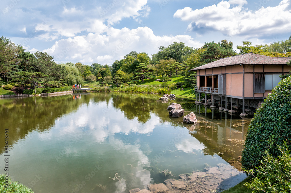 Fototapeta premium Japanese Garden area of Chicago Botanic Garden