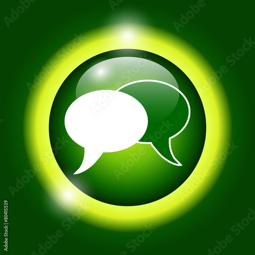 Speech bubbles icon.