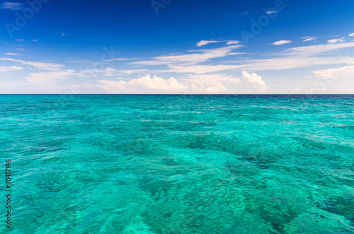 Fototapeta Naklejka Na Ścianę i Meble -  Crystal clear sea of tropical island