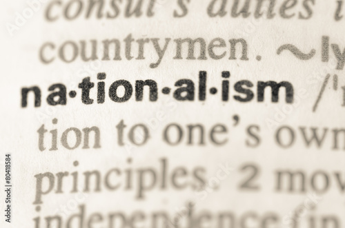 Dictionary definition of word nationalism
