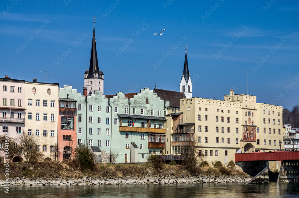 Fototapeta premium Wasserburg, Bayern, Deutschland
