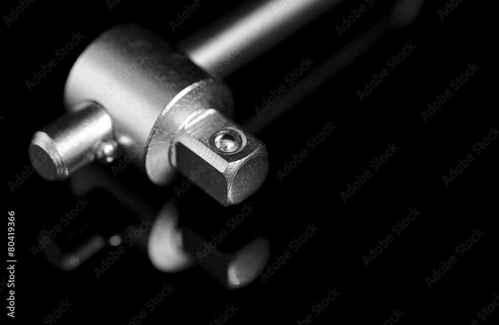 Socket spanner on balck