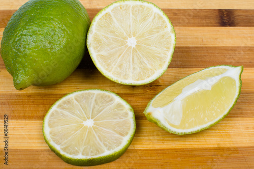 lime on the wooden background © kostyha