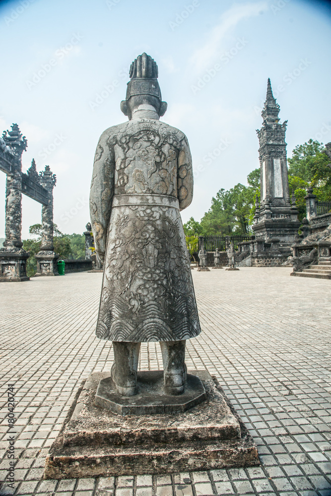 Fototapeta premium Tomb of Khai Dinh emperor in Hue, Vietnam.