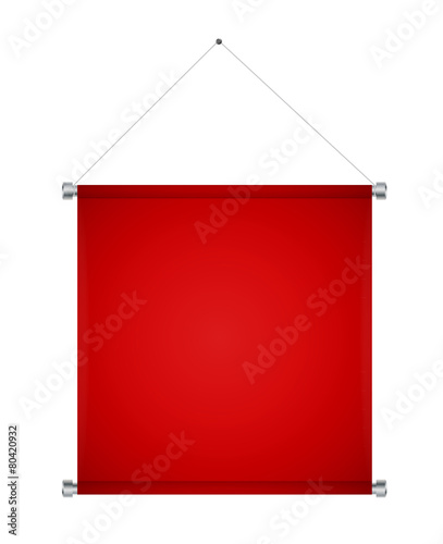 Textile Banners with Copy Space. Vector Illustration