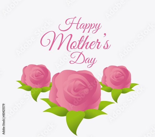 Happy mothers day card design.