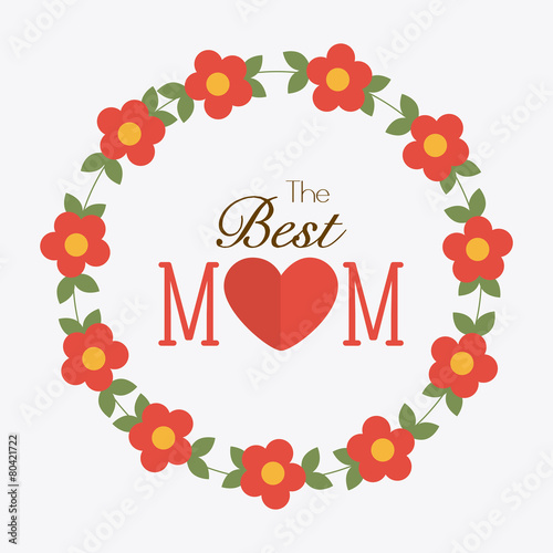 Happy mothers day card design.