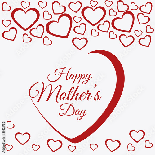 Happy mothers day card design.