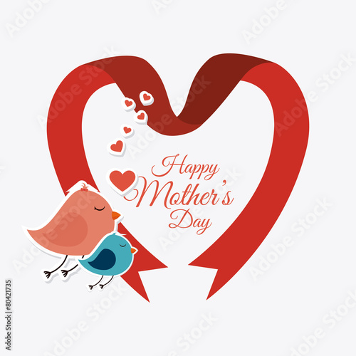 Happy mothers day card design.