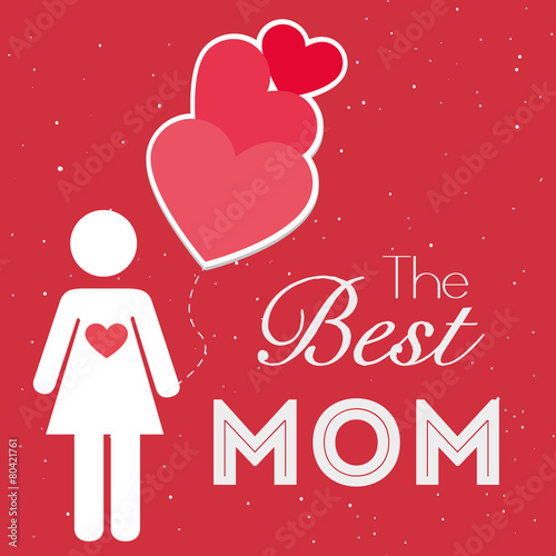 Happy mothers day card design.