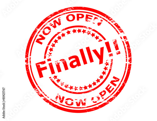 Now open finally