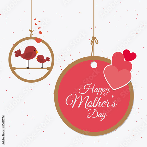 Happy mothers day card design.