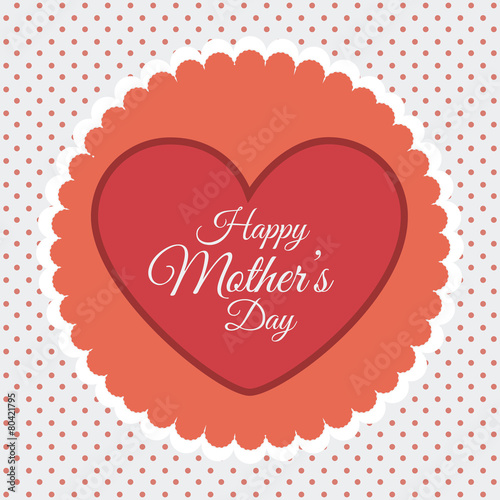 Happy mothers day card design.