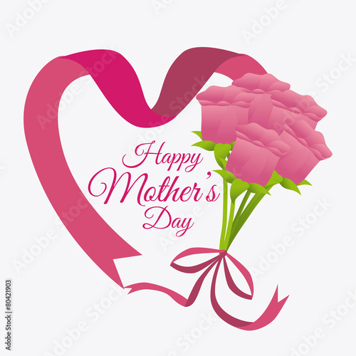 Happy mothers day card design.