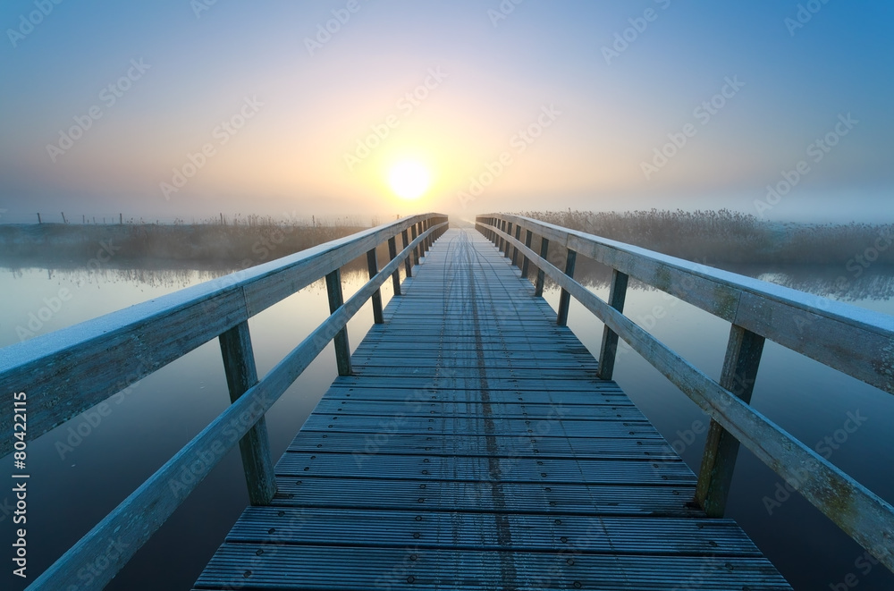 bridge to sunrise sun