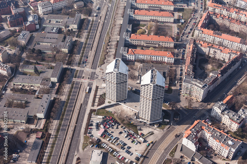 aerial view of wroclaw city in Poland © mariusz szczygieł