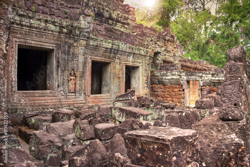 Ruins of ancient temple lost in jungle