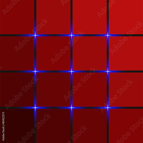 mavi neon ışıklı kırmızı arkaplan