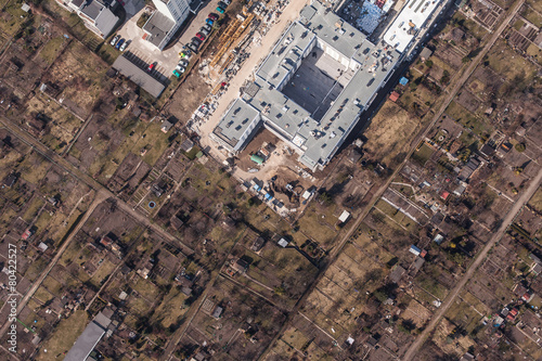 aerial view of wroclaw city in Poland