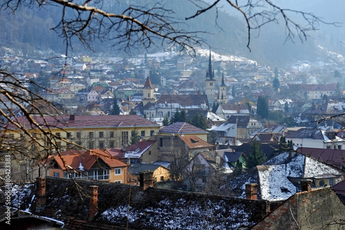 Old town of Brasov in winter