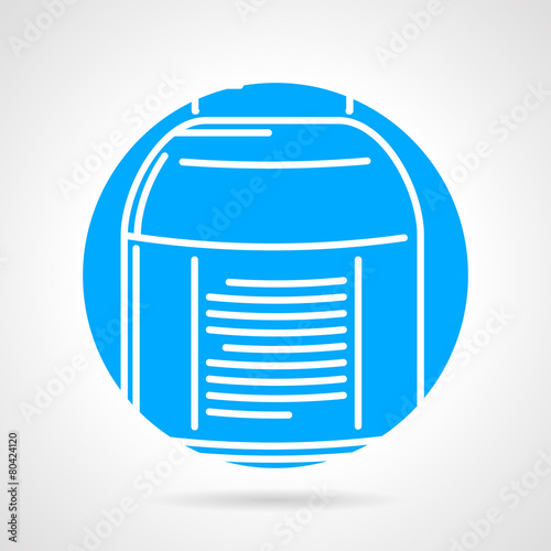 Round vector icon for creatine supplements