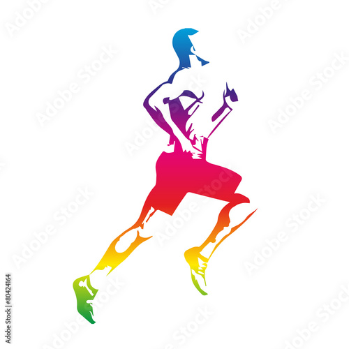 Colorful runner