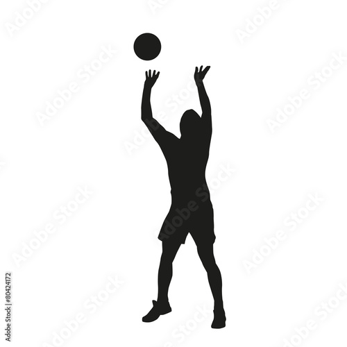 Volleyball player silhouette