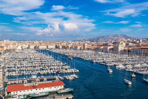 Old port in Marseille, France