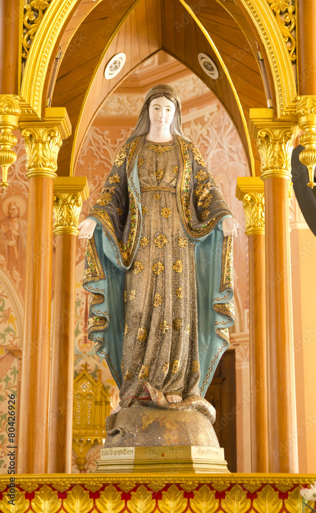 Obraz premium The Cathedral of the Immaculate Conception Church, Chanthaburi -