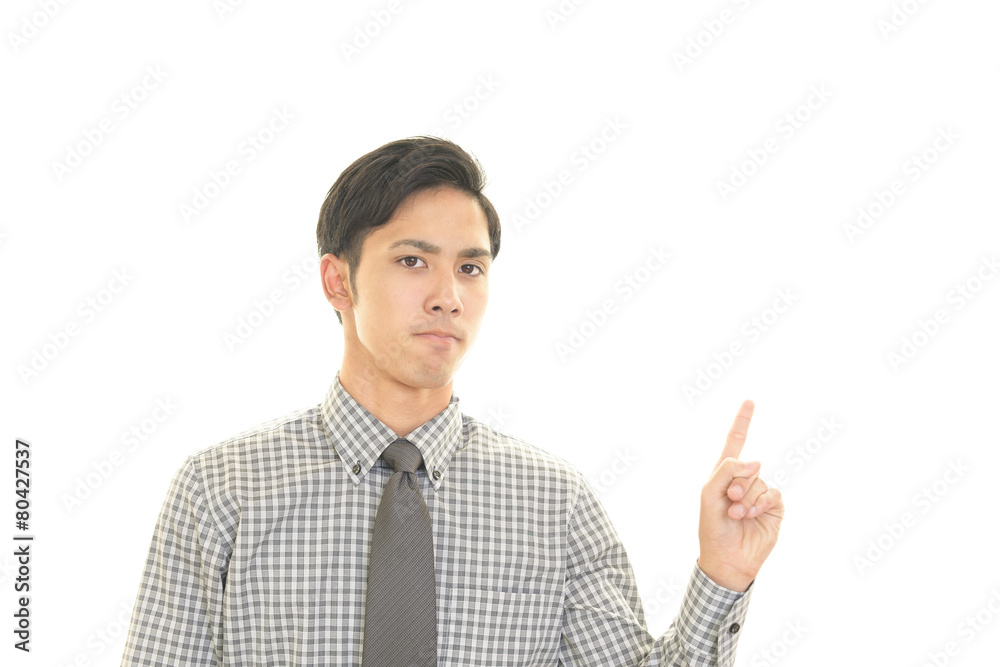 指差すビジネスマン