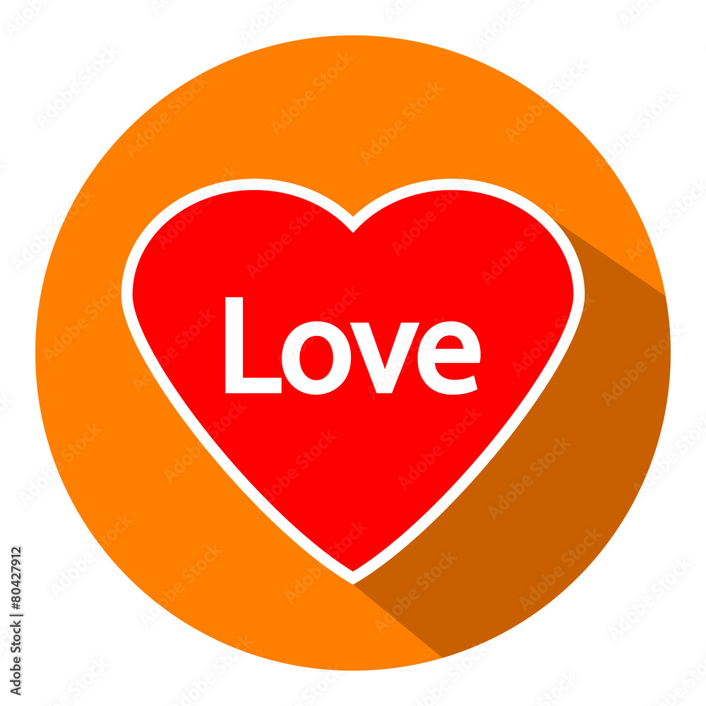 Love sign button. Love sign button.
