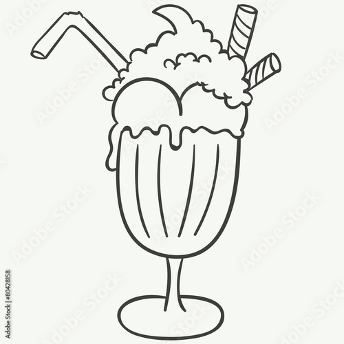 Hand drawn icecream