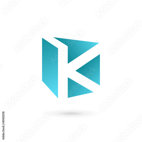 Letter K book logo icon design template elements