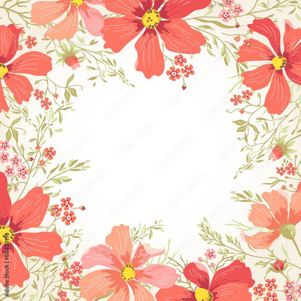 Obraz premium Background with flowers.