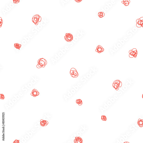 Hand-drawn doodle seamless pattern