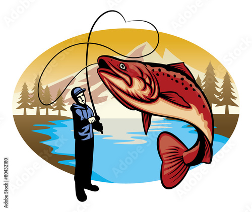 fisherman catch the big fish