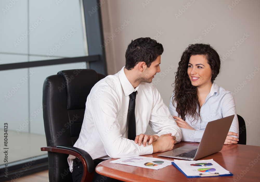 Business people Having Meeting In Modern Office Business people Having Meeting In Modern Office