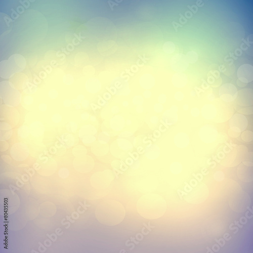 Abstract background with vintage colors and bokeh lights