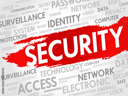 SECURITY word cloud, business concept