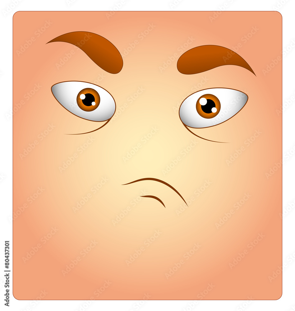Angry Face Box Smiley Angry Face Box Smiley