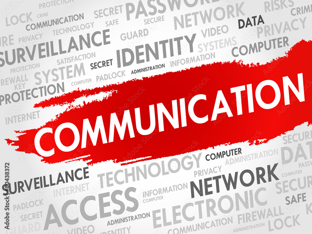 COMMUNICATION word cloud, security concept COMMUNICATION word cloud, security concept