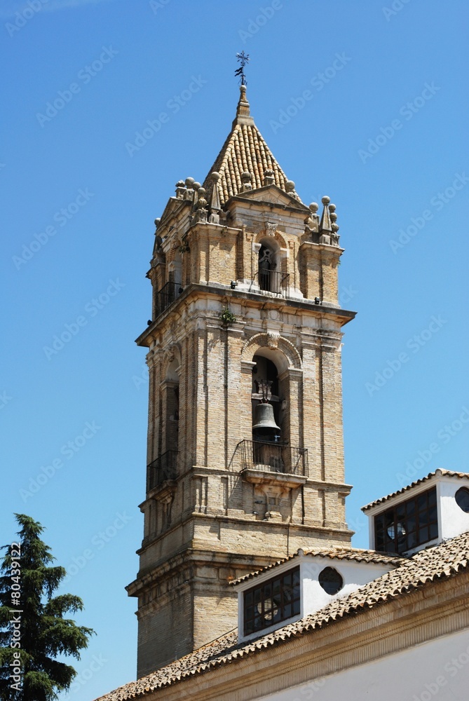 Parish of the Assumption church tower, Cabra, Spain.