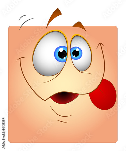 Funny Teasing Face Box Smiley