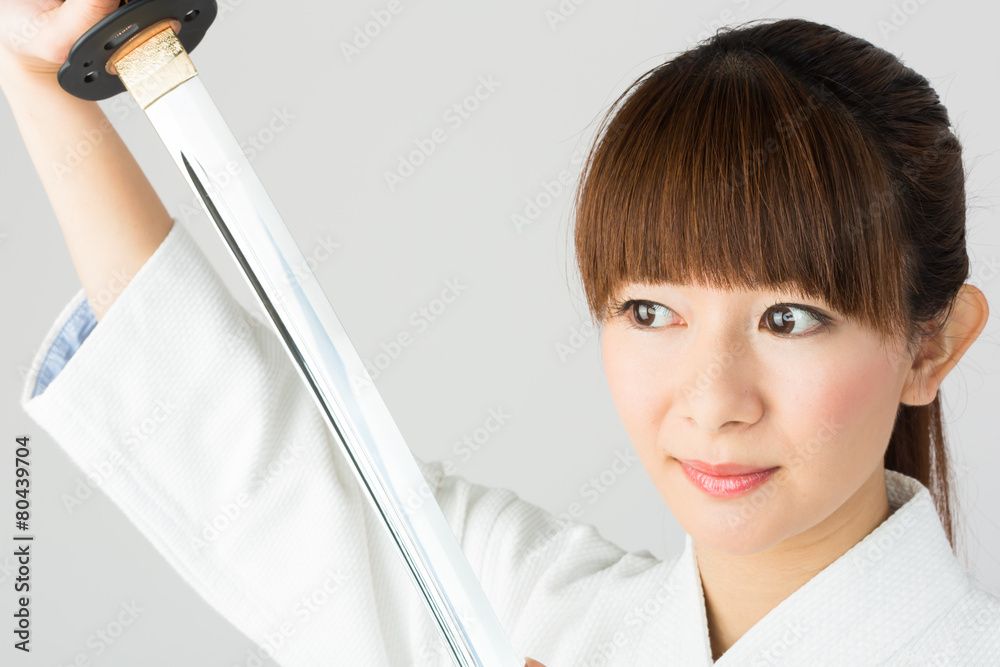 居合道の女性 Stock Photo Adobe Stock 居合道の女性 Stock Photo Adobe Stock